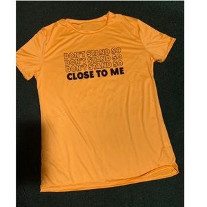 Yellow “DON’T STAND SO CLOSE TO ME” Shirt 💕